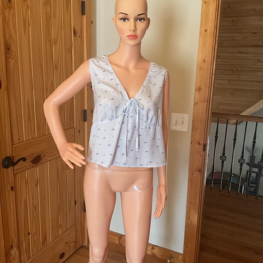 American Eagle Outfitters Sky Blue Sleeveless Chemise